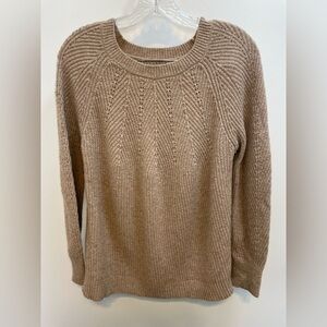 Loft crew neck cable knit sweater women’s size medium